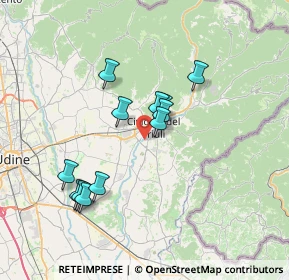 Mappa Strada Valeria, 33043 Cividale del Friuli UD, Italia (6.21083)