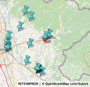 Mappa Strada Valeria, 33043 Cividale del Friuli UD, Italia (9.7965)