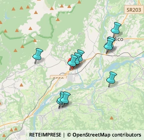 Mappa Via Feltre, 32035 Santa Giustina BL, Italia (3.25636)