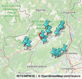 Mappa Via Feltre, 32035 Santa Giustina BL, Italia (11.808)