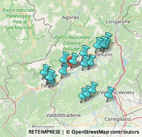 Mappa Via Feltre, 32035 Santa Giustina BL, Italia (11.49056)