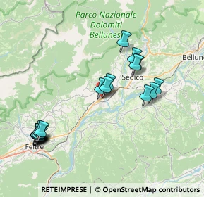 Mappa Via Feltre, 32035 Santa Giustina BL, Italia (8.479)