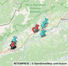 Mappa Via Feltre, 32035 Santa Giustina BL, Italia (9.504)