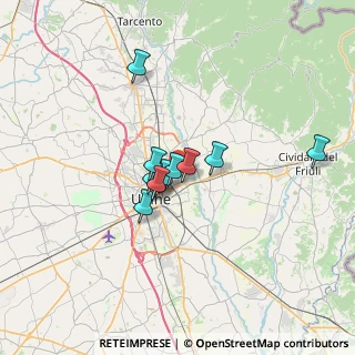 Mappa Via Pietro Maset, 33100 Udine UD, Italia (4.41455)