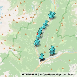 Mappa Via IV Novembre, 38094 Porte di Rendena TN, Italia (3.5375)