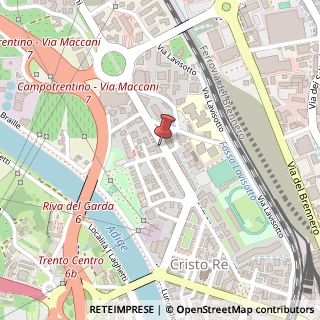 Mappa Via Ezio Maccani, 26, 38121 Trento, Trento (Trentino-Alto Adige)