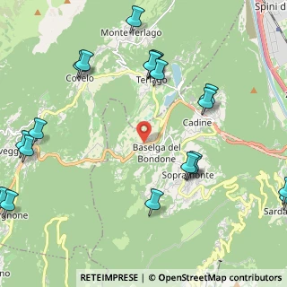 Mappa Trento, 38123 Vigolo Baselga TN, Italia (2.8195)