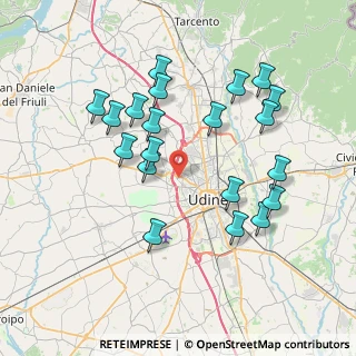 Mappa Piazzale Repubblica Argentina, 33100 Udine UD, Italia (7.4285)