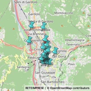 Mappa Via S. Daniele Comboni, 38100 Trento TN, Italia (1.3755)