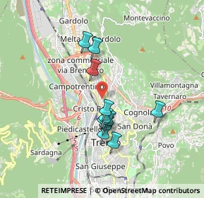 Mappa Via S. Daniele Comboni, 38100 Trento TN, Italia (1.45091)