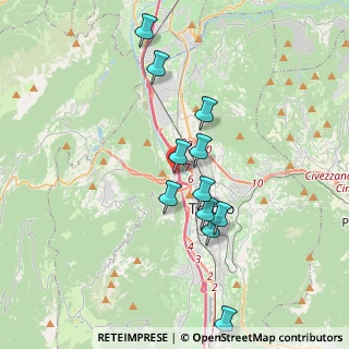 Mappa Via Santi Cosma e Damiano, 38100 Trento TN, Italia (3.38091)