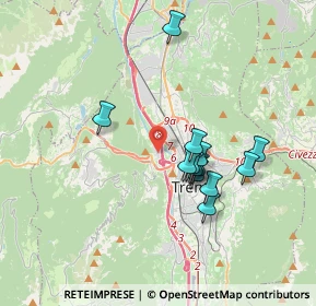 Mappa Via Santi Cosma e Damiano, 38100 Trento TN, Italia (3.02231)