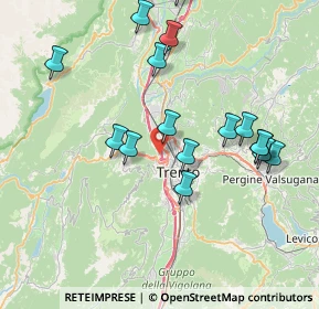 Mappa Via Santi Cosma e Damiano, 38100 Trento TN, Italia (8.25765)