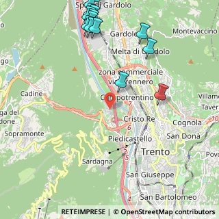Mappa Via Santi Cosma e Damiano, 38100 Trento TN, Italia (2.88143)