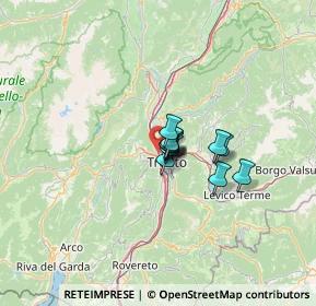 Mappa Via Santi Cosma e Damiano, 38100 Trento TN, Italia (6.1125)