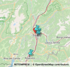 Mappa Via Santi Cosma e Damiano, 38100 Trento TN, Italia (42.584)