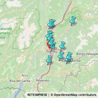 Mappa Via Santi Cosma e Damiano, 38100 Trento TN, Italia (10.06308)