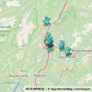 Mappa Via Santi Cosma e Damiano, 38100 Trento TN, Italia (7.93154)