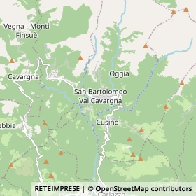 Mappa San Bartolomeo Val Cavargna
