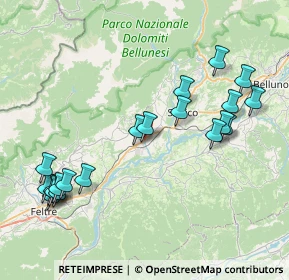 Mappa Via Piave, 32035 Santa Giustina BL, Italia (9.047)