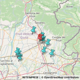 Mappa Via Pompeo Caimo, 33100 Udine UD, Italia (11.58545)