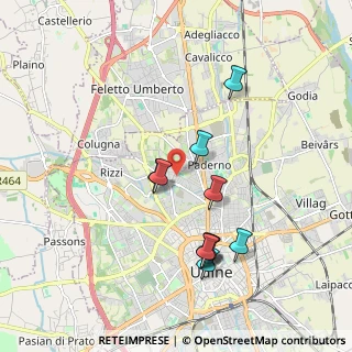 Mappa Via Pompeo Caimo, 33100 Udine UD, Italia (1.79364)
