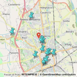 Mappa Via Pompeo Caimo, 33100 Udine UD, Italia (2.1925)