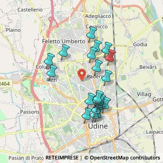 Mappa Via Pompeo Caimo, 33100 Udine UD, Italia (1.6745)