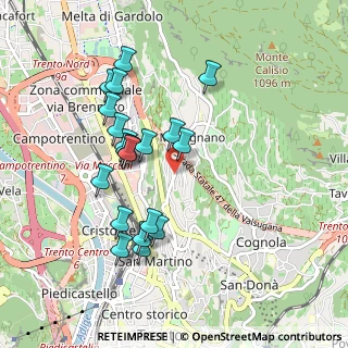 Mappa Via dei Castori, 38121 Trento TN, Italia (0.875)