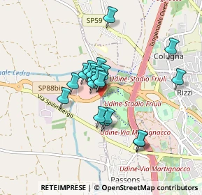 Mappa Via del Cotonificio, 33037 Pasian di Prato UD, Italia (0.628)