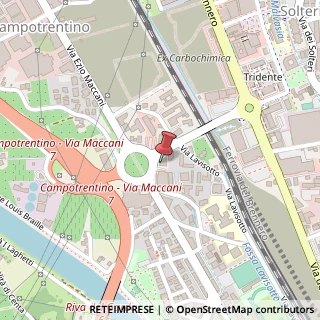 Mappa Via Ezio Maccani, 80, 38121 Trento, Trento (Trentino-Alto Adige)
