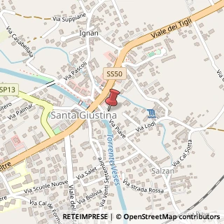 Mappa Piazzetta del mercato 10, 32035 Santa Giustina, Belluno (Veneto)