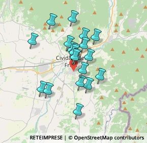 Mappa Via Rualis, 33043 Cividale del Friuli UD, Italia (2.7085)