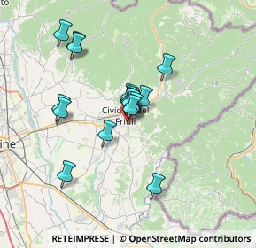 Mappa Via Rualis, 33043 Cividale del Friuli UD, Italia (5.51813)