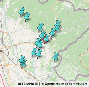 Mappa Via Rualis, 33043 Cividale del Friuli UD, Italia (6.44125)
