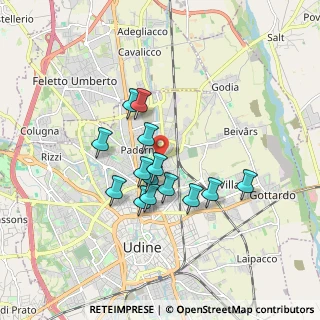 Mappa Via del Maglio, 33100 Udine UD, Italia (1.38143)