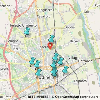 Mappa Via del Maglio, 33100 Udine UD, Italia (1.95273)