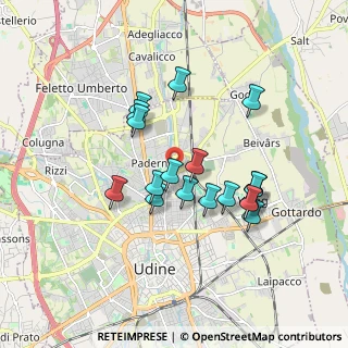 Mappa Via del Maglio, 33100 Udine UD, Italia (1.52)
