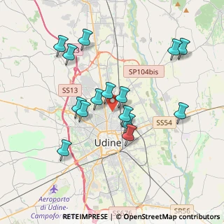 Mappa Campo Sportivo, 33100 Udine UD, Italia (3.534)