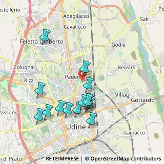 Mappa Campo Sportivo, 33100 Udine UD, Italia (1.88933)