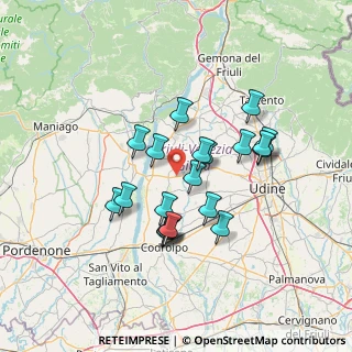 Mappa SR464, 33030 Coseano UD, Italia (11.728)