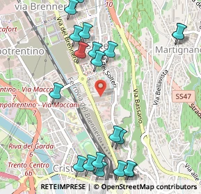 Mappa Via del Brennero, 38100 Trento TN, Italia (0.647)