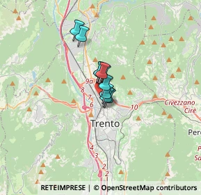 Mappa Via del Brennero, 38100 Trento TN, Italia (2.22364)