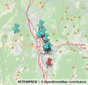 Mappa Via del Brennero, 38100 Trento TN, Italia (2.10909)