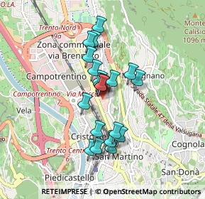 Mappa Via del Brennero, 38100 Trento TN, Italia (0.6685)