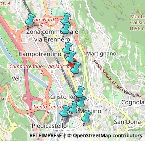 Mappa Via del Brennero, 38100 Trento TN, Italia (0.94)