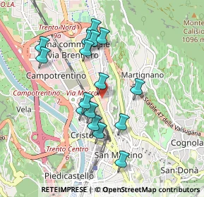 Mappa Via del Brennero, 38100 Trento TN, Italia (0.8425)