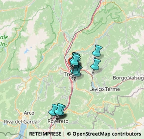 Mappa Via del Brennero, 38100 Trento TN, Italia (10.55188)