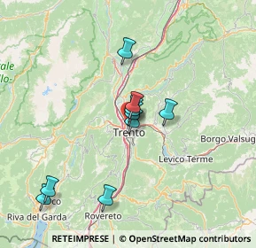 Mappa Via del Brennero, 38100 Trento TN, Italia (28.65176)