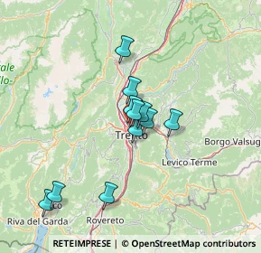 Mappa Via del Brennero, 38100 Trento TN, Italia (10.67818)